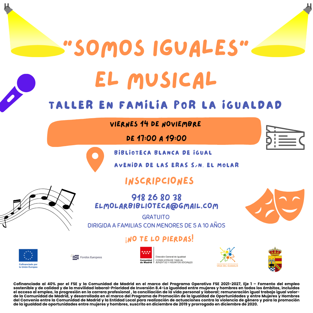 TALLER  «SOMOS IGUALES» EL MUSICAL EN EL MOLAR